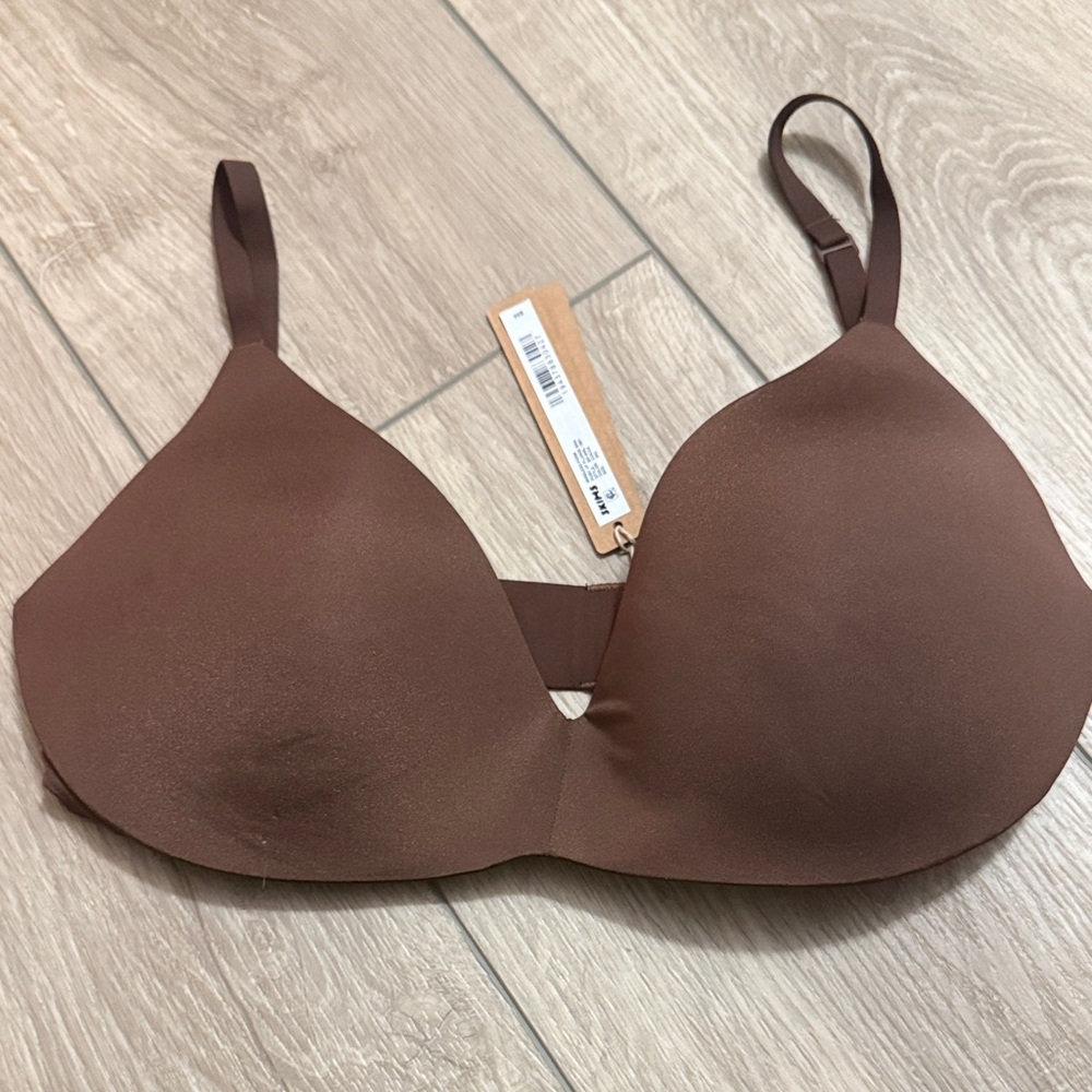 SKIMS Chocolate Brown Seamless Bra